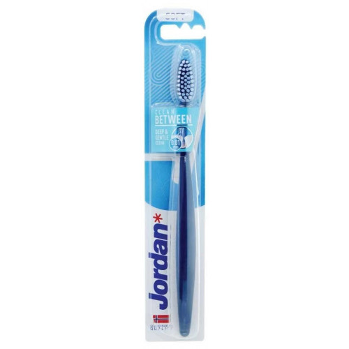 Jordan Clean Between Ultra Soft Toothbrush Ypač minkštas dantų šepetėlis, Blue