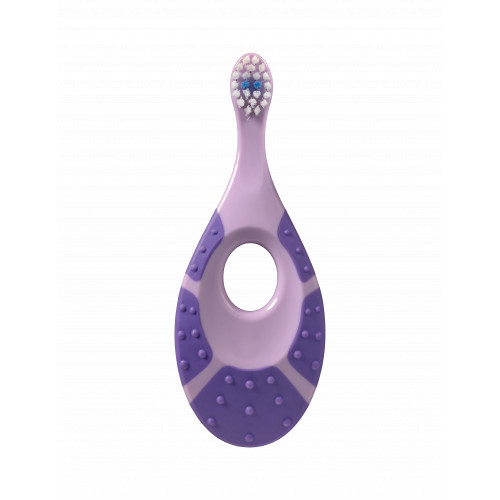 Jordan Step 0-2 years Baby Toothbrush Extra Soft Ypač minkštas vaikiškas dantų šepetėlis, Purple
