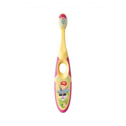 Jordan Step 3-5 years Kids Toothbrush Soft Minkštas vaikiškas dantų šepetėlis, Yellow