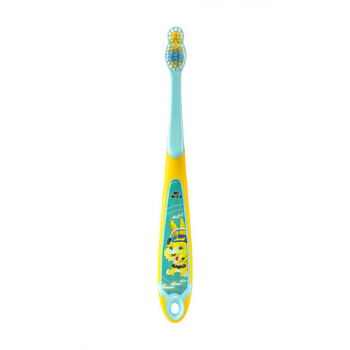 Jordan Step 6-9 years Junior Toothbrush Soft Minkštas vaikiškas dantų šepetėlis, Yellow