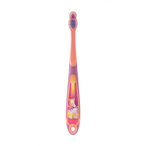 Jordan Step 6-9 years Junior Toothbrush Soft Minkštas vaikiškas dantų šepetėlis, Coral