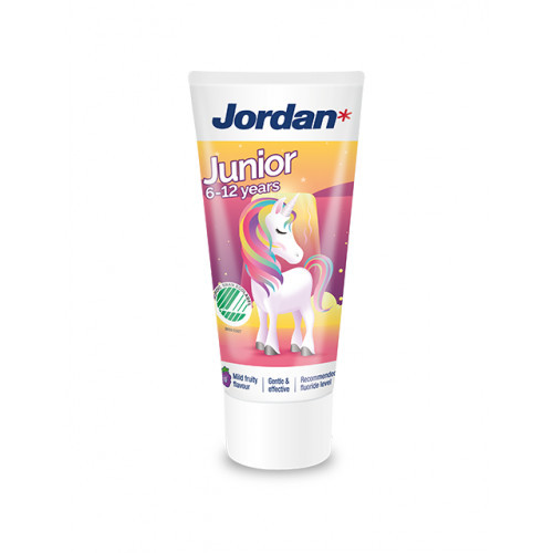 Jordan Junior Toothpaste 6-12 years Vaikiška dantų pasta, Unicorn