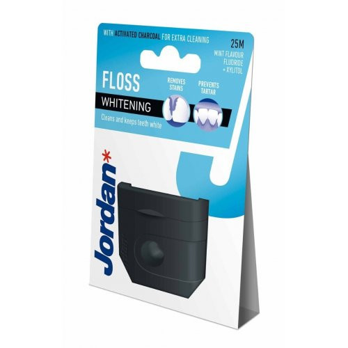 Jordan Whitening Dental Floss Tarpdančių siūlas, 25m