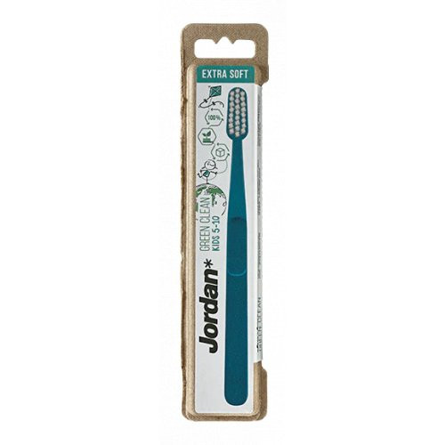 Jordan Green Clean Kids 5-10 Toothbrush Extra Soft Ypač minkštas dantų šepetėlis, Blue