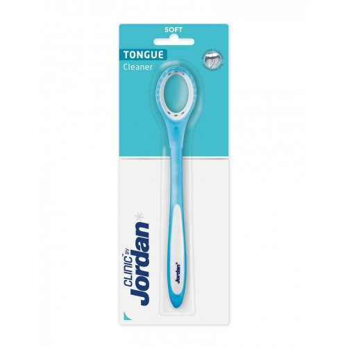 Jordan Clinic Tongue Cleaner Liežuvio valiklis, Blue