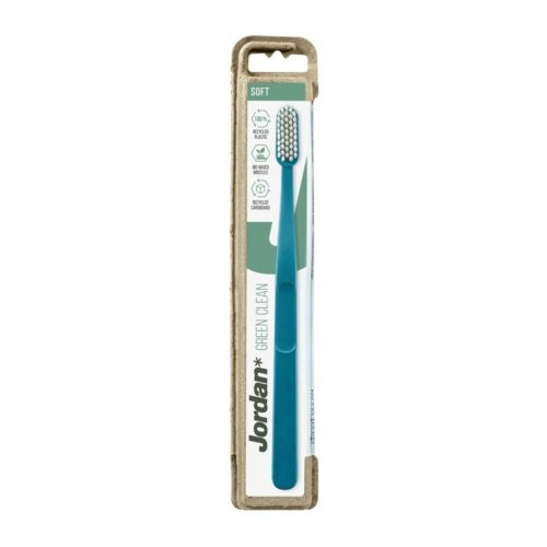 Jordan Green Clean Soft Toothbrush Minkštas dantų šepetėlis, Blue