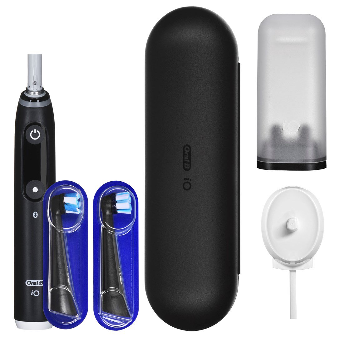Oral-B iO Series 6 Suaugusiems Besisukantis dantų šepetėlis Juoda