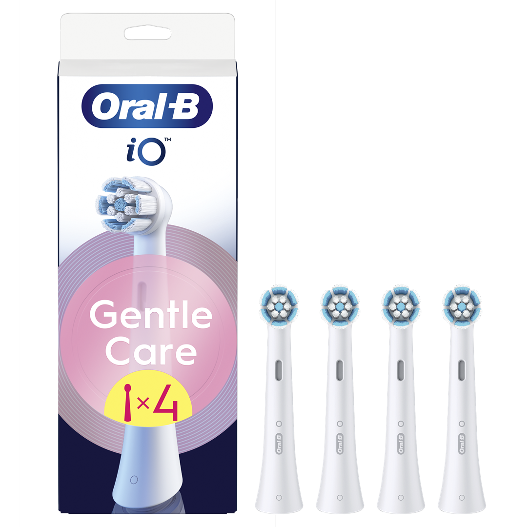 Dantų šepetėlių antgaliai ORAL-B iO GentleCare White 4-pack