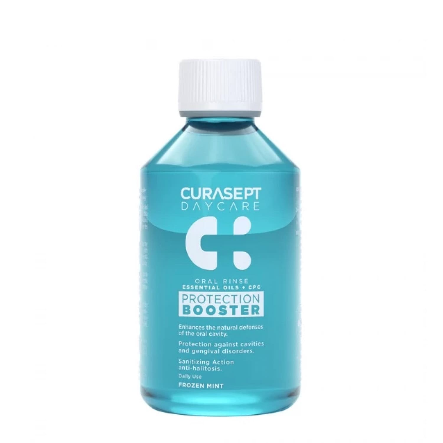 "Curasept Daycare Frozen Mint" burnos skalavimo skystis mėtų skonio, 250 ml