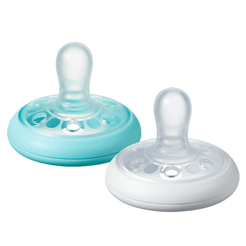 TOMMEE TIPPEE 6-18 mėn. čiulptukas BREAST LIKE SOOTHER, 2 vnt.