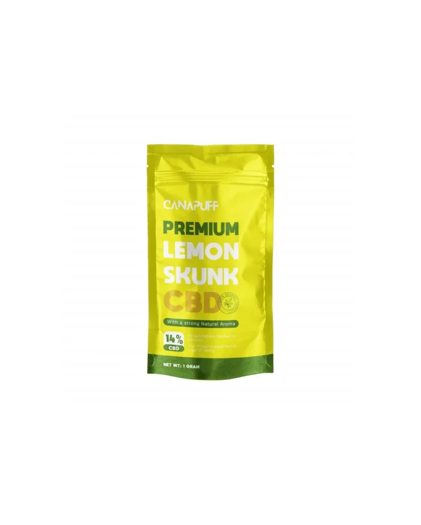 CANAPUFF LEMON SKUNK kanapių žiedai – CBD 14%