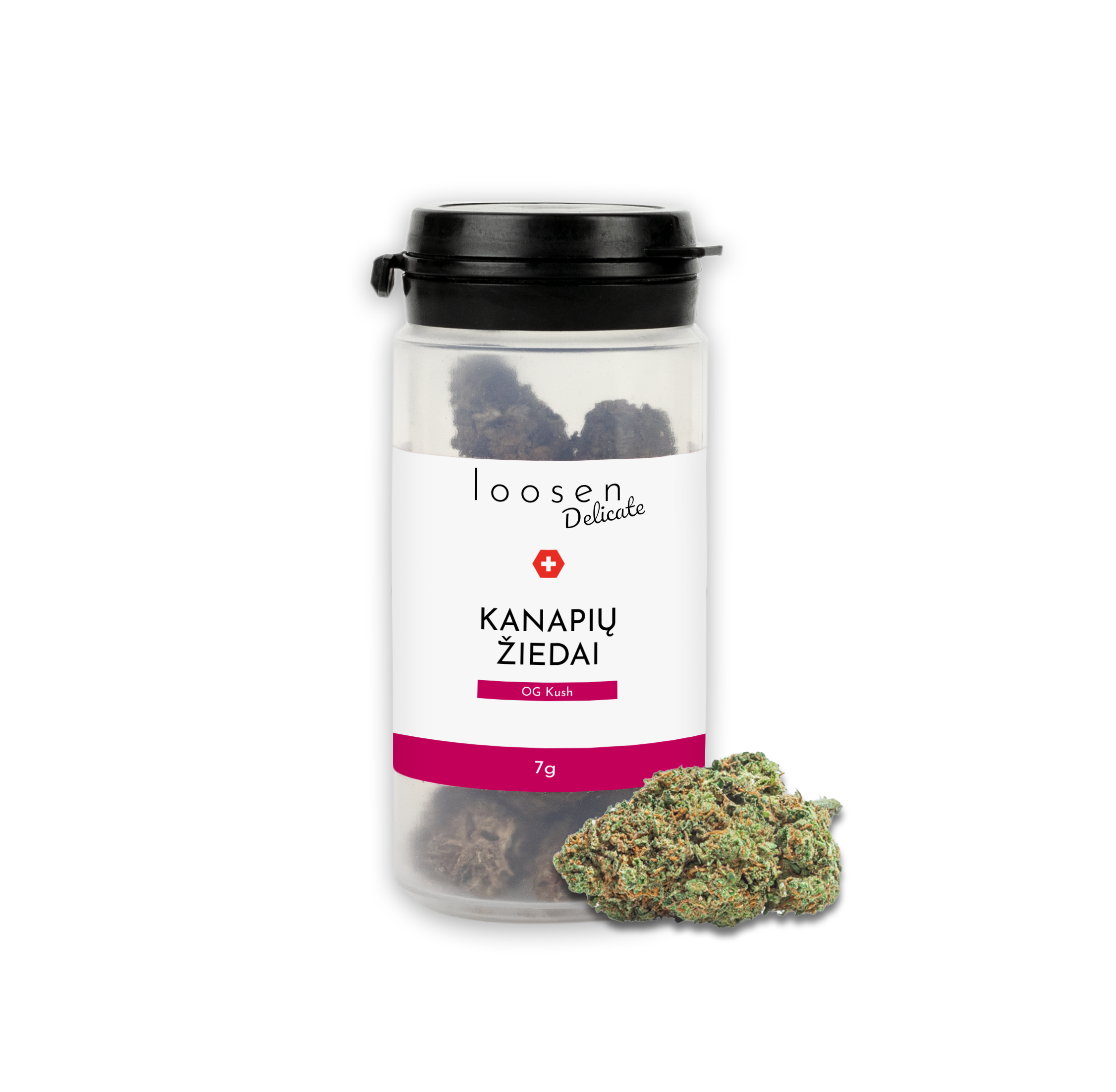 LOOSEN DELICATE OG KUSH kanapių žiedai – 10%