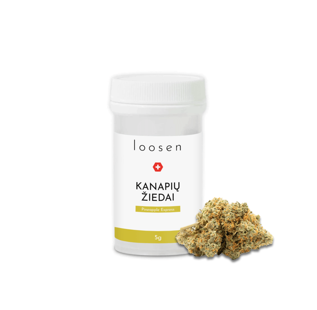 LOOSEN PINEAPPLE EXPRESS kanapių žiedai – 10%