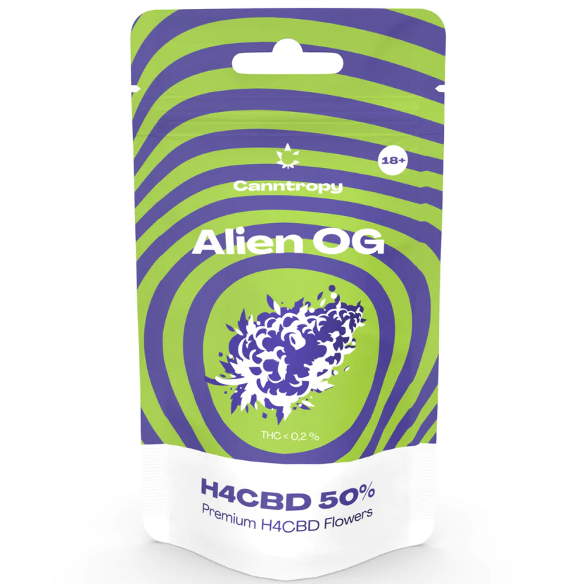 Canntropy H4CBD Alien OG kanapių žiedai 50% 5g