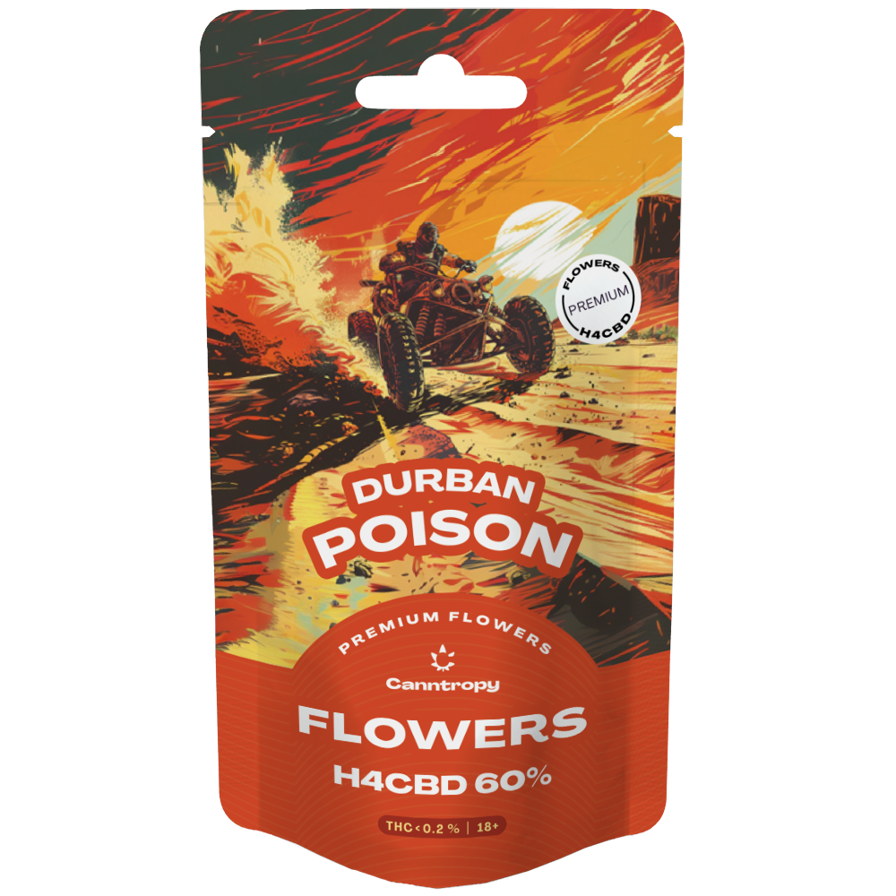 Canntropy H4CBD Durban Poison kanapių žiedai 60% 1g