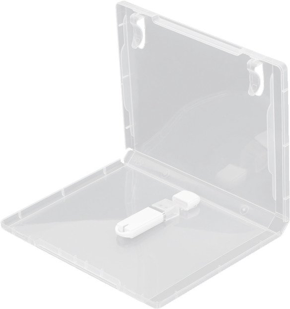 CD/DVD dėklai Platinet USB Pendrive Box Blu-Ray 14mm, transparent