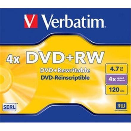 VERBATIM DVD+RW 4.7GB jewel