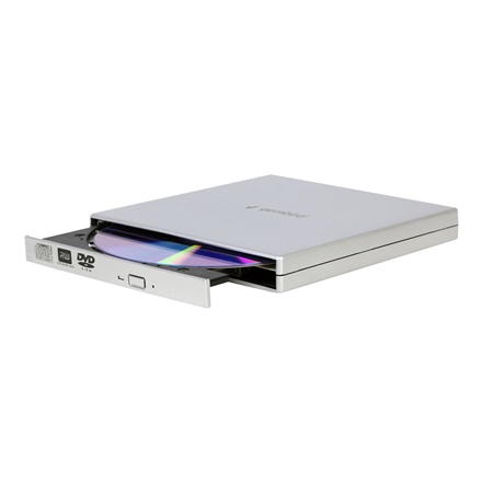 Gembird | External USB DVD Drive | DVD-USB-02-SV | Interface USB 2.0 | DVD±RW (±R DL) / DVD-RAM | CD read speed 24 x | CD write speed 24 x | Silver|DVD-USB-02-SV