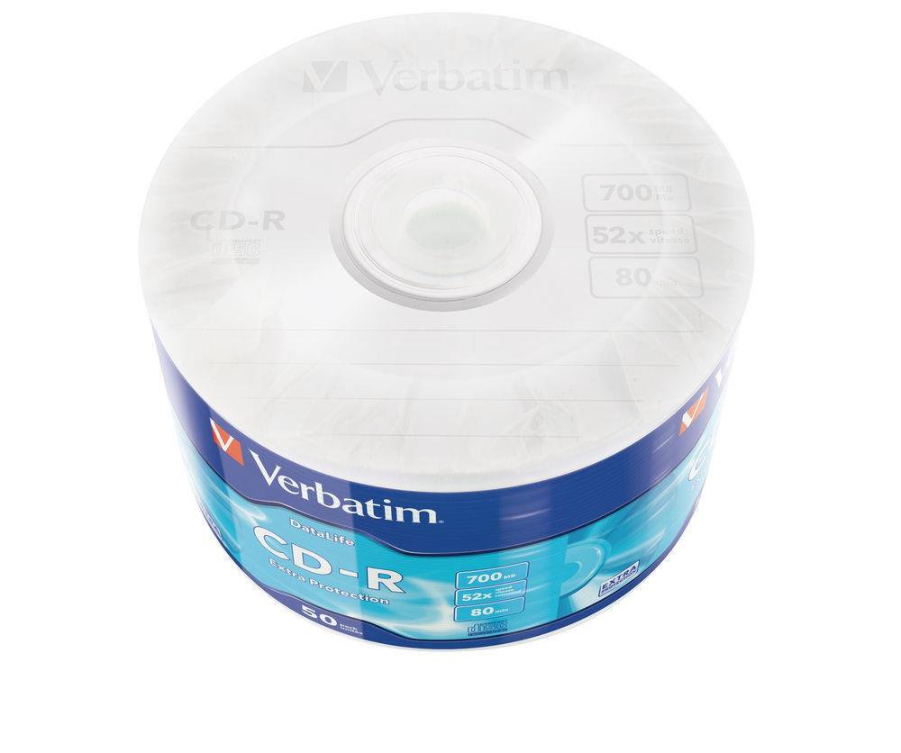 CD-R Verbatim [ 50 pcs, 700MB, 52x, wrap] EXTRA PROTECTION