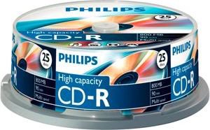 Philips CD-R 800 MB 40x 25 pieces (CR8D8NB25/00)