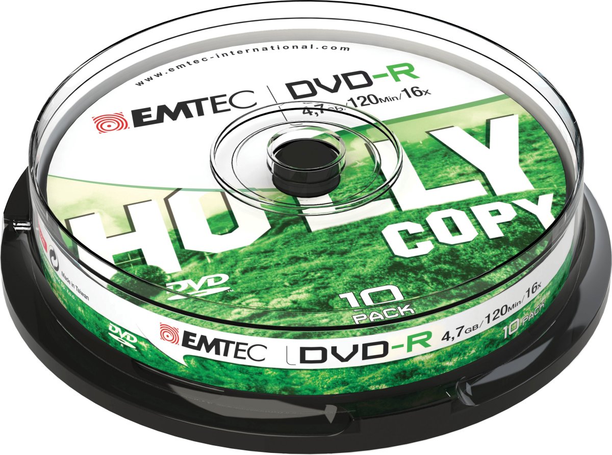 Emtec DVD-R 4,7GB 16x Holly Copy 10 pcs
