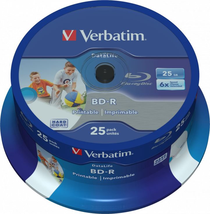 BD-R Verbatim 25GB Printable Datalife 25szt