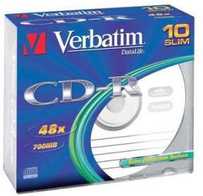 Verbatim CD-R 700 MB 48x 10 pieces (43415)