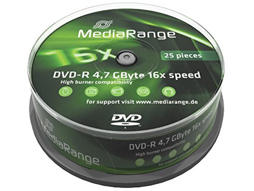 DVD-R 16x SP 4,7GB MediaR. 25 pieces