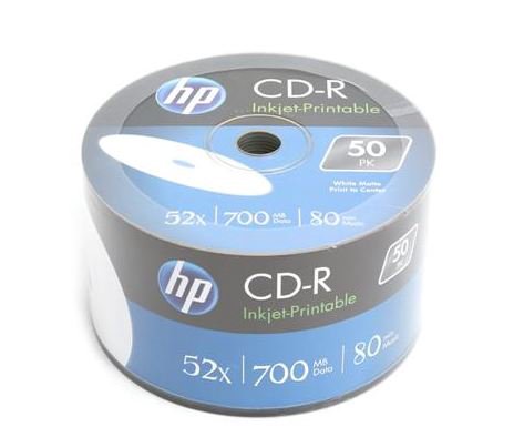 HP CD-R 700 MB 52x 50 pieces (HPCDP50)