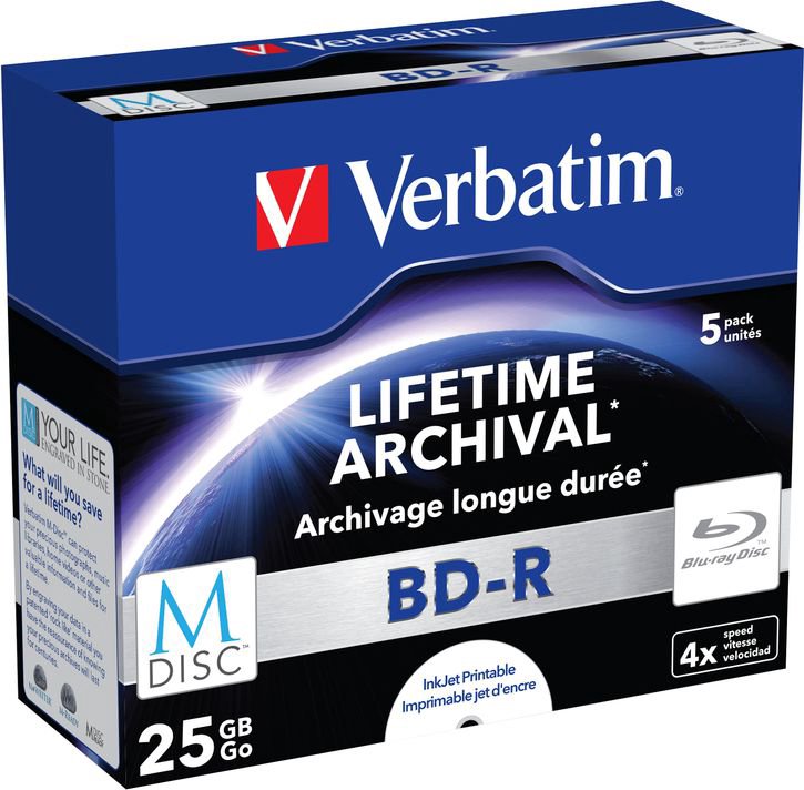 Verbatim BD-R 25 GB 4x 5 pieces (43823)