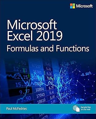Microsoft Excel 2019 Formulas& Functions