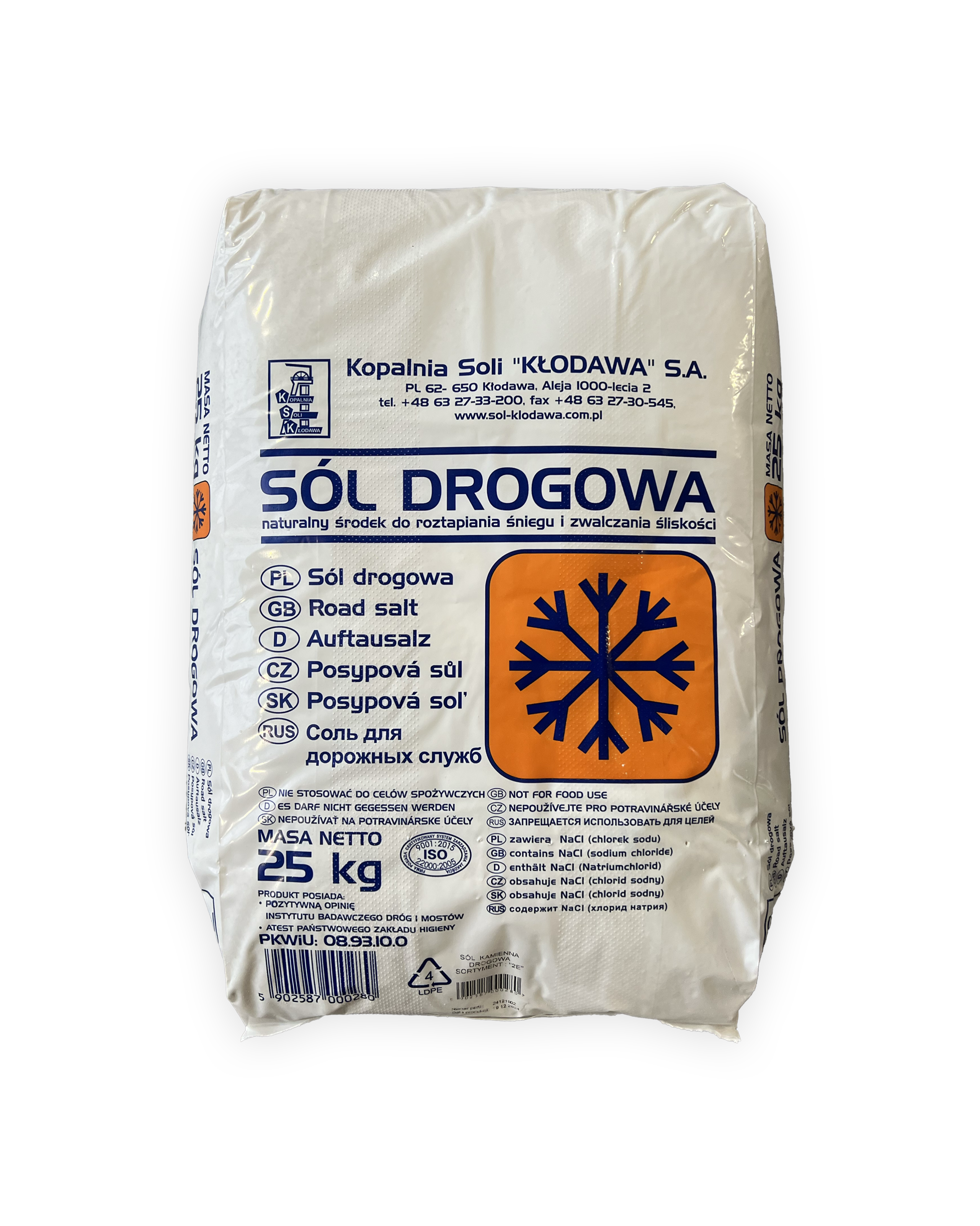 Techninė Druska Keliams, 25 kg