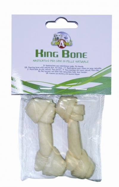 King Bone Kaulas baltas su mazgu 7.5cm 2vnt (mažesni 6.5-7cm)
