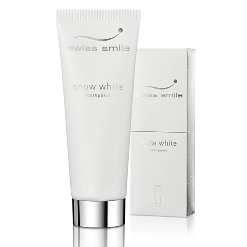 "Swiss Smile Snow White" balinanti dantų pasta, 75 ml