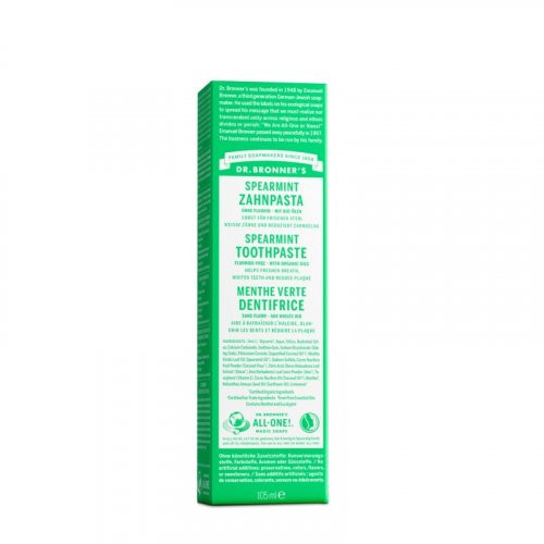 Dr. Bronner's All-one Spearmint Organic Toothpaste Ekologiška dantų pasta, 140g