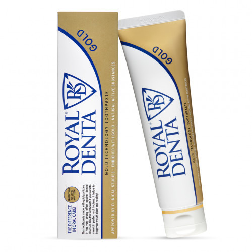 Royal Denta Toothpaste With Gold Dantų pasta su auksu be fluoro, 130 g