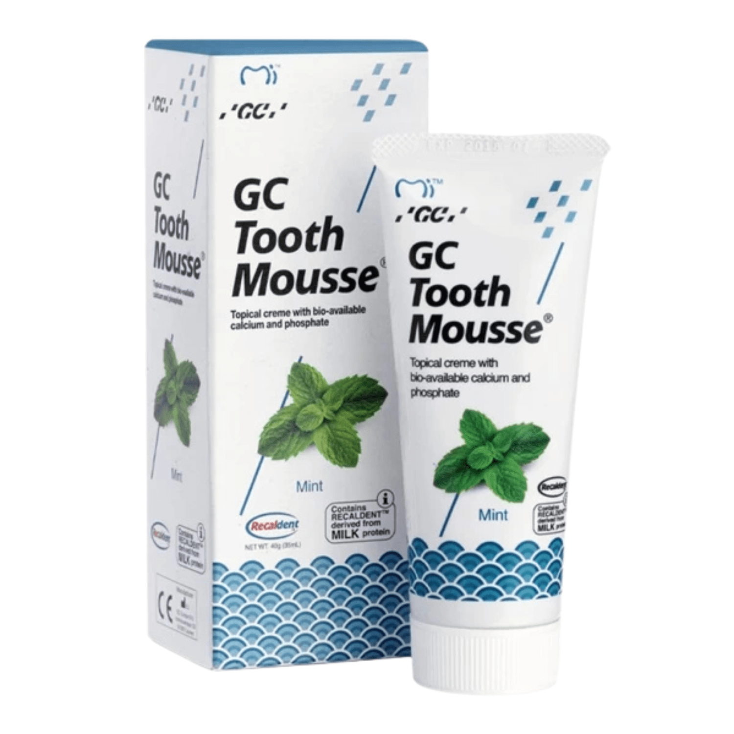 "GC Tooth Mousse" remineralizuojantis dantų kremas be fluoro, 35 ml