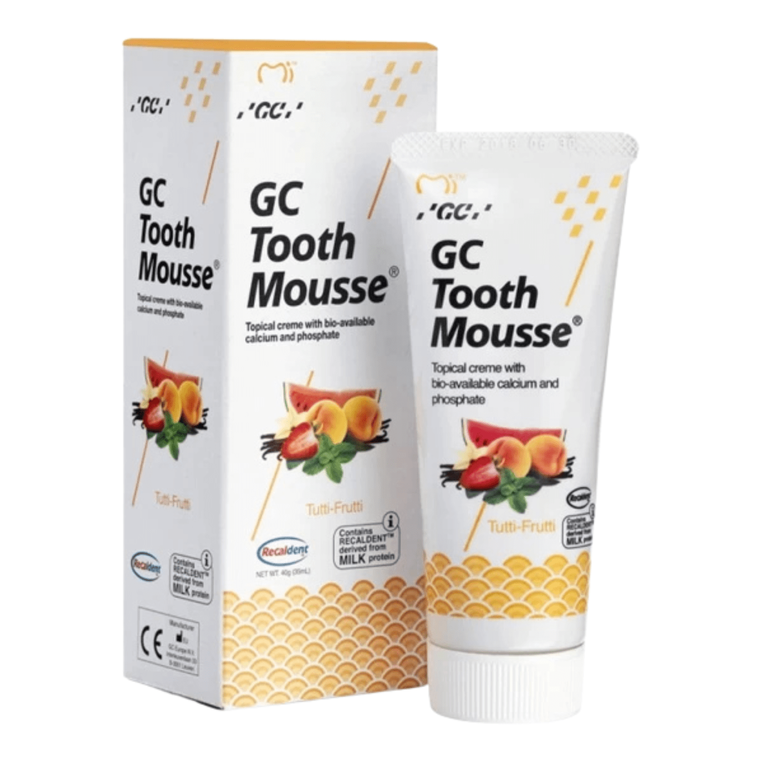 "GC Tooth Mousse" remineralizuojantis dantų kremas be fluoro, 35 ml