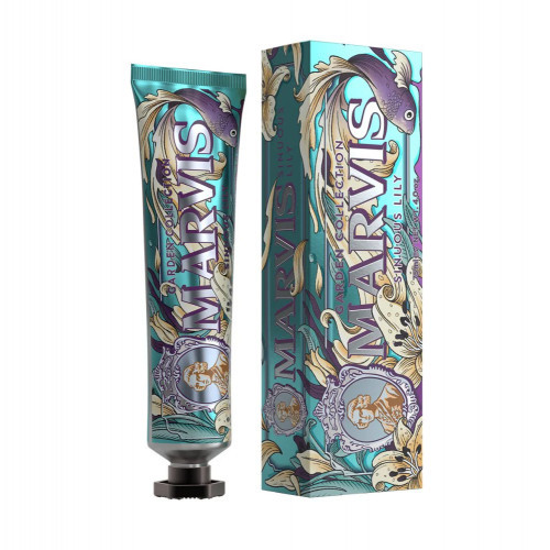 MARVIS Sinuous Lily Toothpaste Šaltmėčių ir lelijų aromato dantų pasta, 75ml