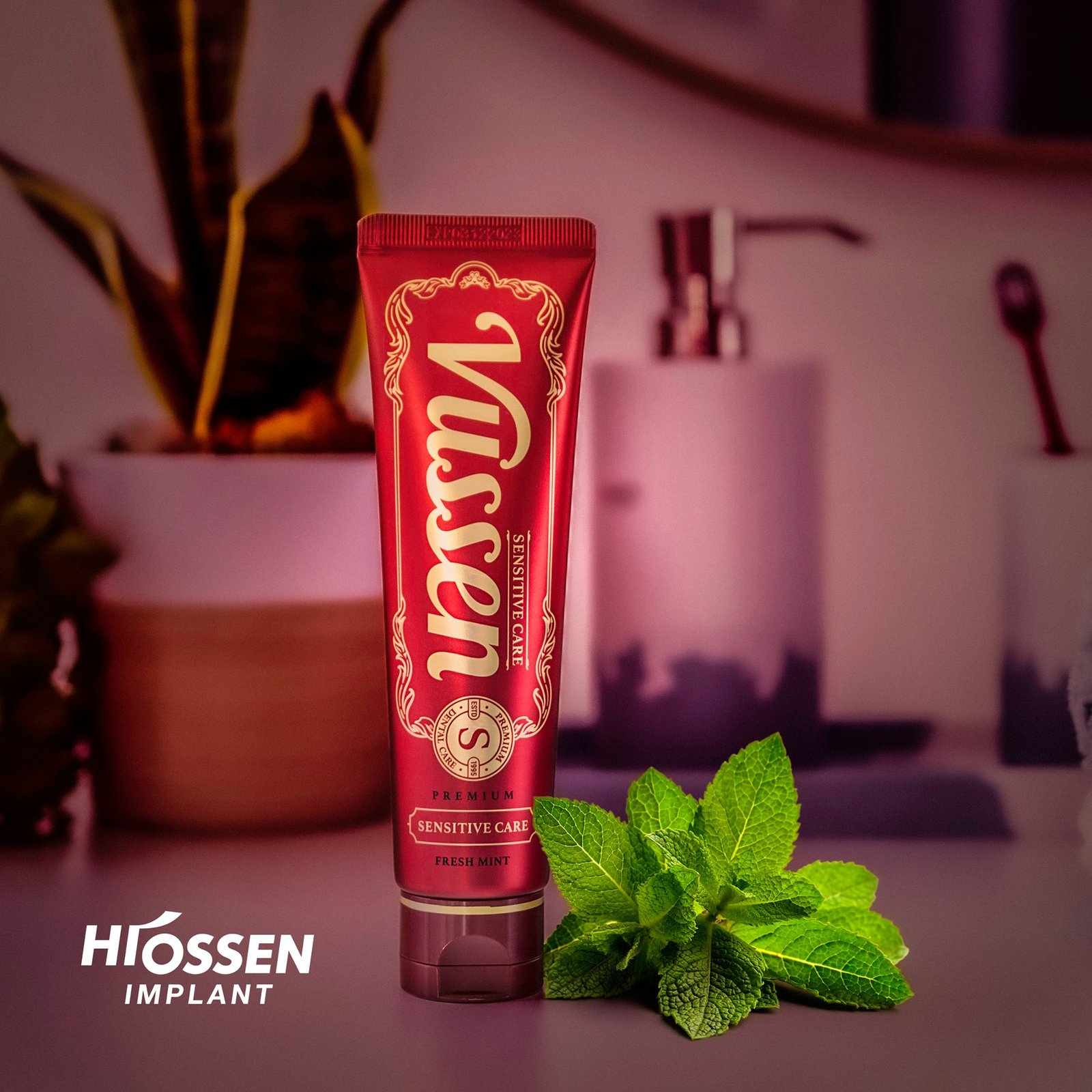 “Vussen S Sensitive” Dantų Pasta be Fluoro Jautriems Dantims ‘Osstem Pharma’ (120g)