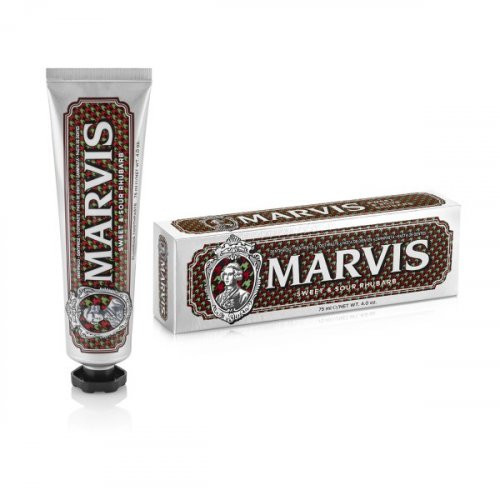 MARVIS Sweet & Sour Rhubarb Rabarbarų ir mėtų skonio dantų pasta, 75ml