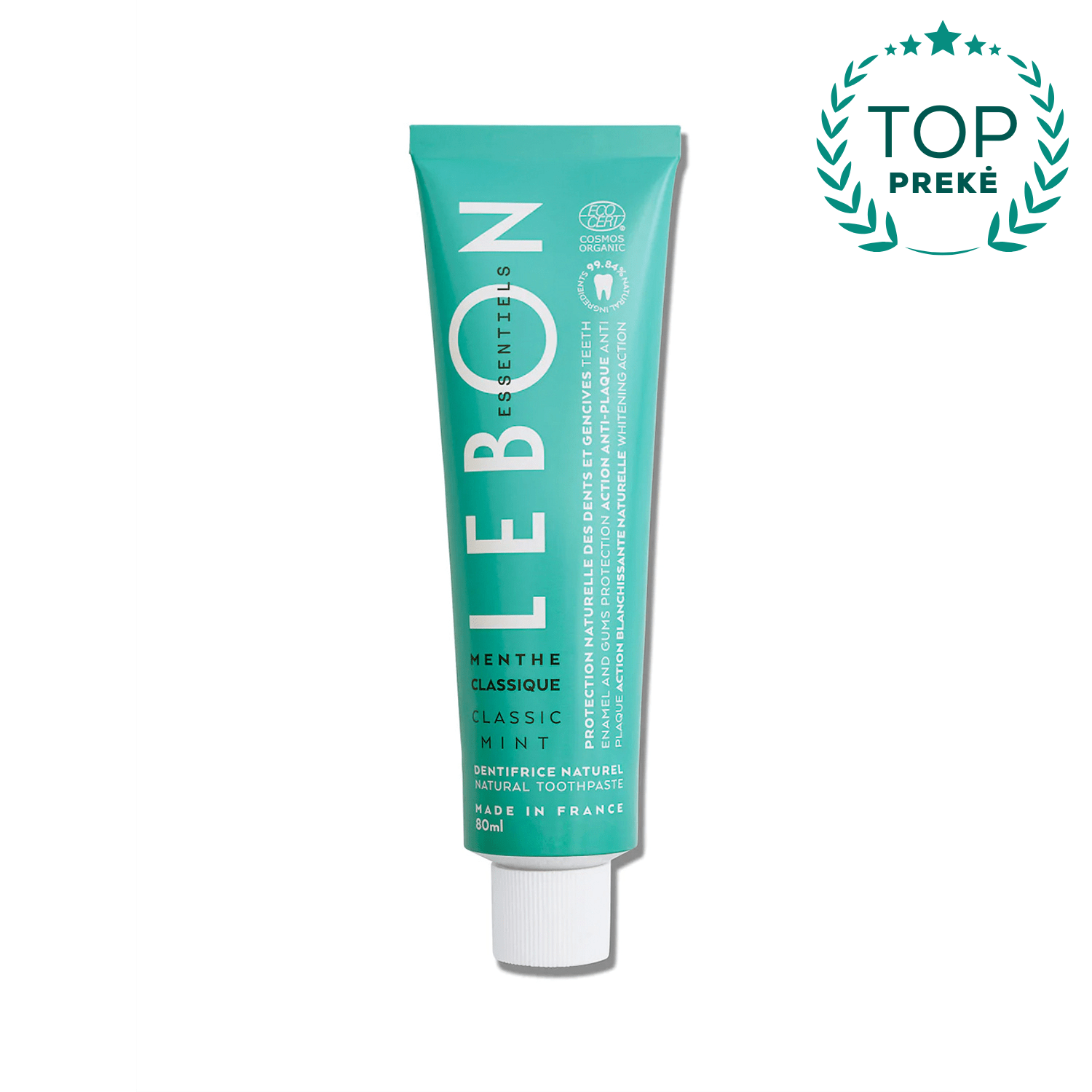 "Lebon Essentiels" balinanti ir remineralizuojanti dantų pasta, 80 ml