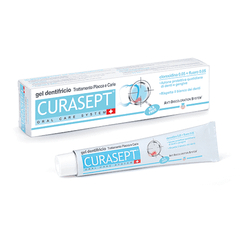 Curasept ADS dantų pasta su fluoru ir su chlorheksidinu