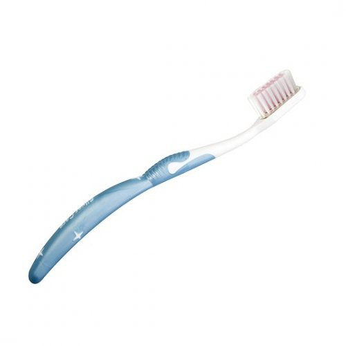 Norwex Toothbrush Soft Dantų šepetėlis su sidabrine galvute, minkštas, Blue