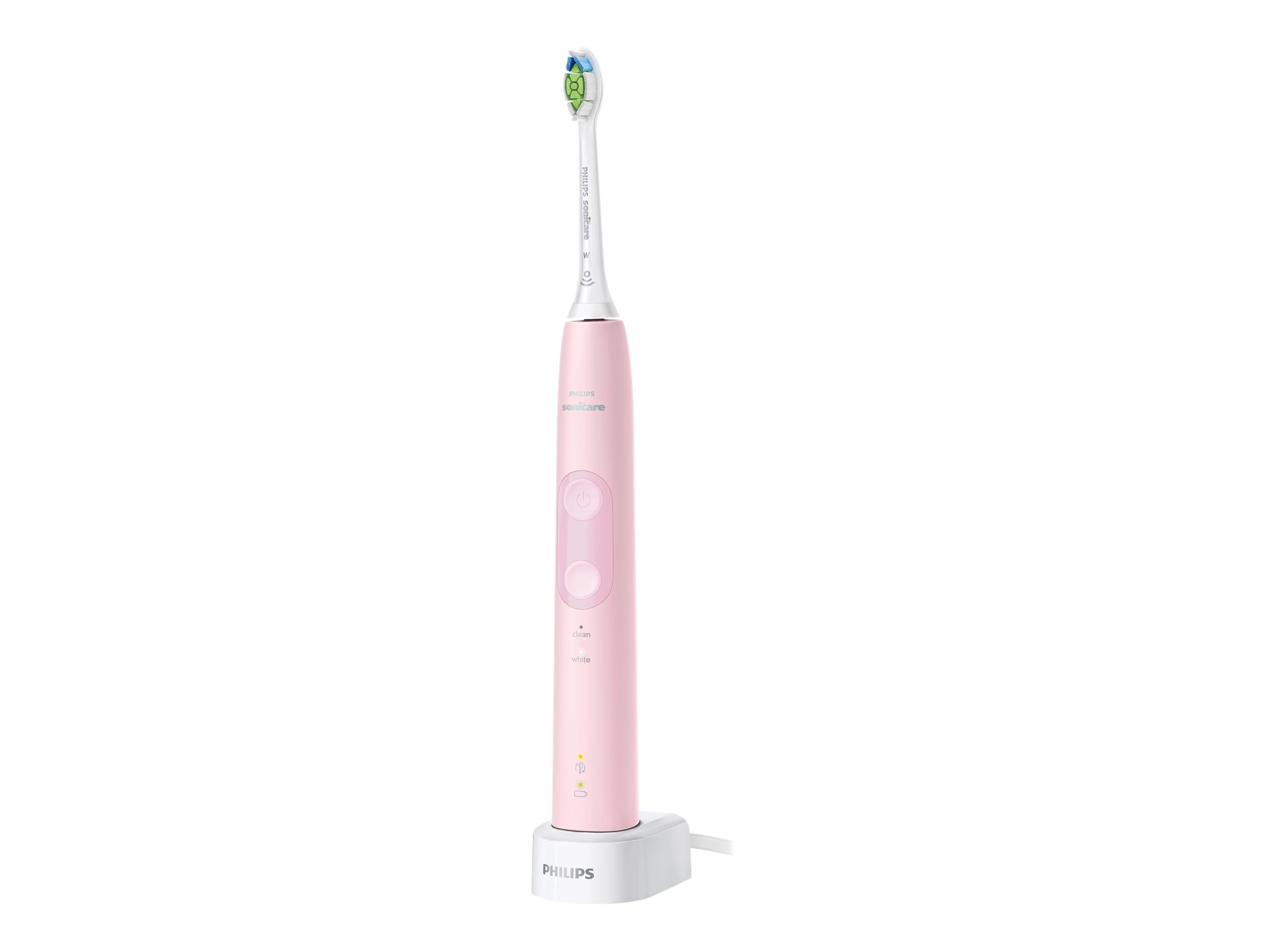 Elektrinis dantų šepetėlis Philips HX6836/24, įkraunamas, suaugusiems, 1 šepetėlio galvutė, 2 dantų valymo režimai, pastelinė rožinė