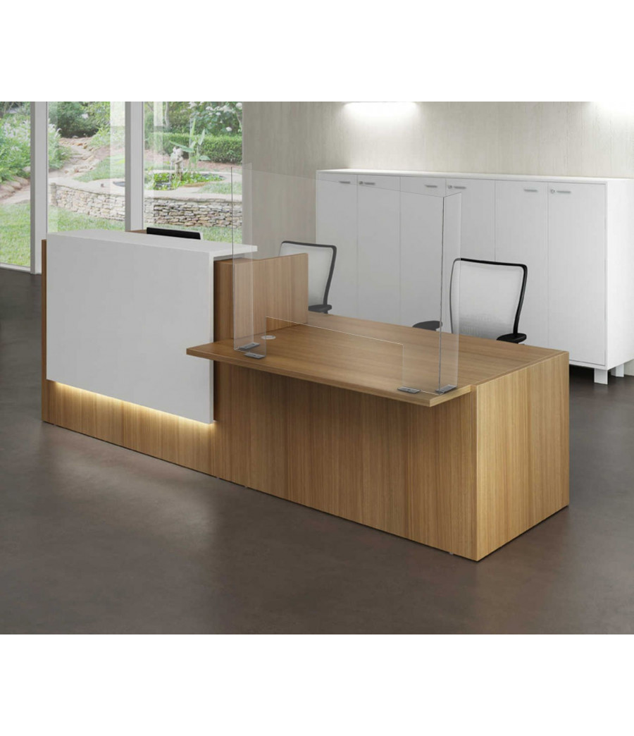 Apsauginė sienelė iš 4 mm organinio stiklo 150x1200x900 mm : Matmenys - 1200x900 mm