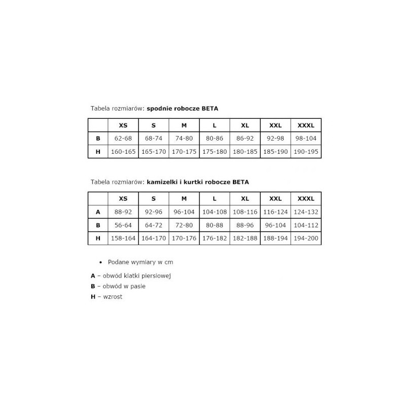 078250004 BETA KOMBINEZONAS ROB.T/C CZA-SZA.7825/XL ...