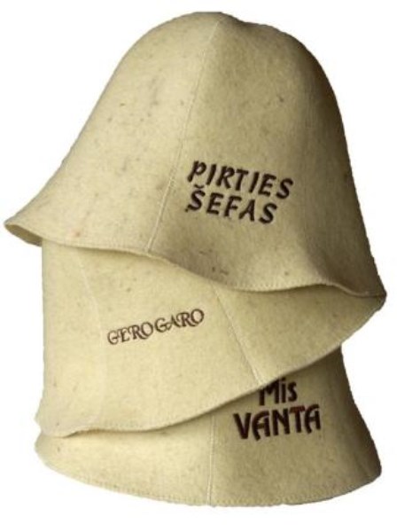 Pirties kepurė iš veltinio 100 % vilna