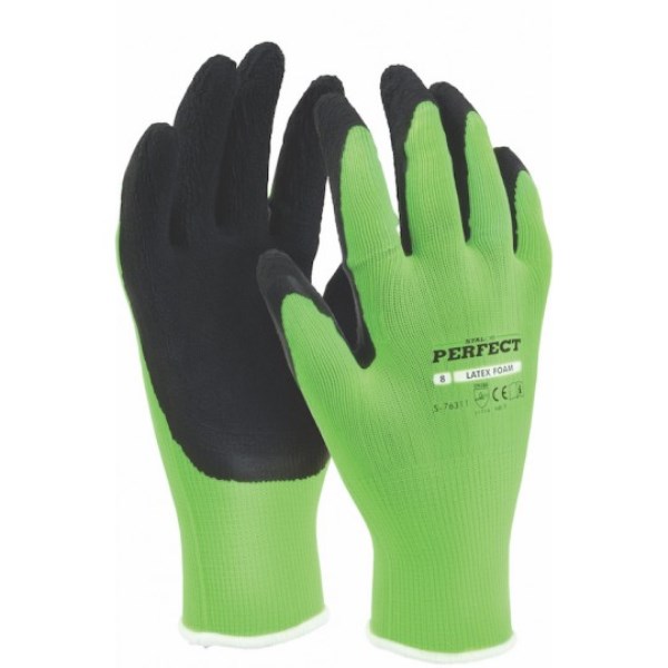 Pirštinės darbo latekso Latex Foam 9 dydis Stalco