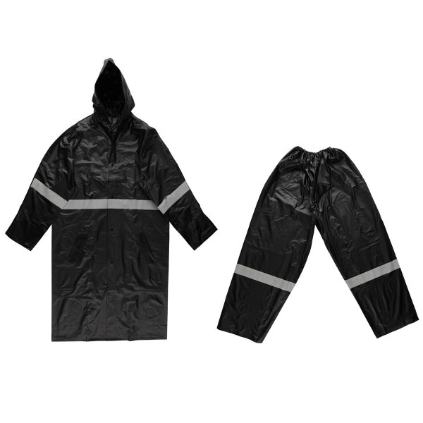 Kostiumas nuo lietaus juodas L/XL PVC Acces